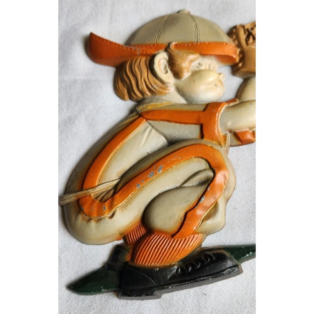 Sexton 1970's Cast Metal‎ Baseball Players Wall Paque